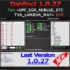 DAVINCI 1.0.27 DPF EGR DTC ADBLUE OFF