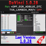 DAVINCI 1.0.28 LAST VERSION  DPF EGR DTC ADBLUE OFF