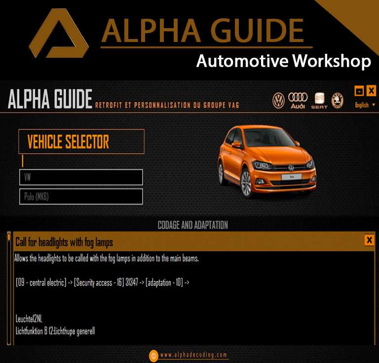 ALPHA GUIDE SOFTWARE