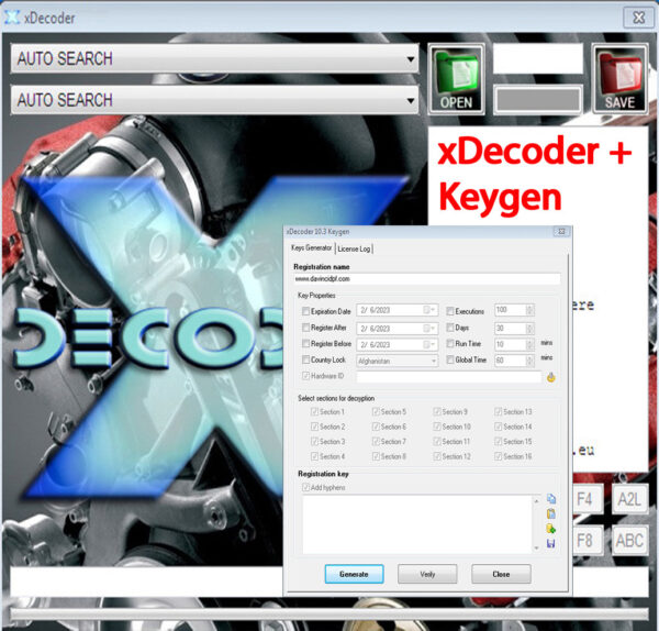 XDECODER + KEYGEN UNLIMITED USER