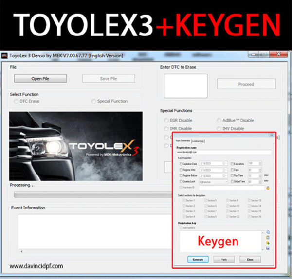 TOYOLEX3+KEYGEN UNLIMITED USER